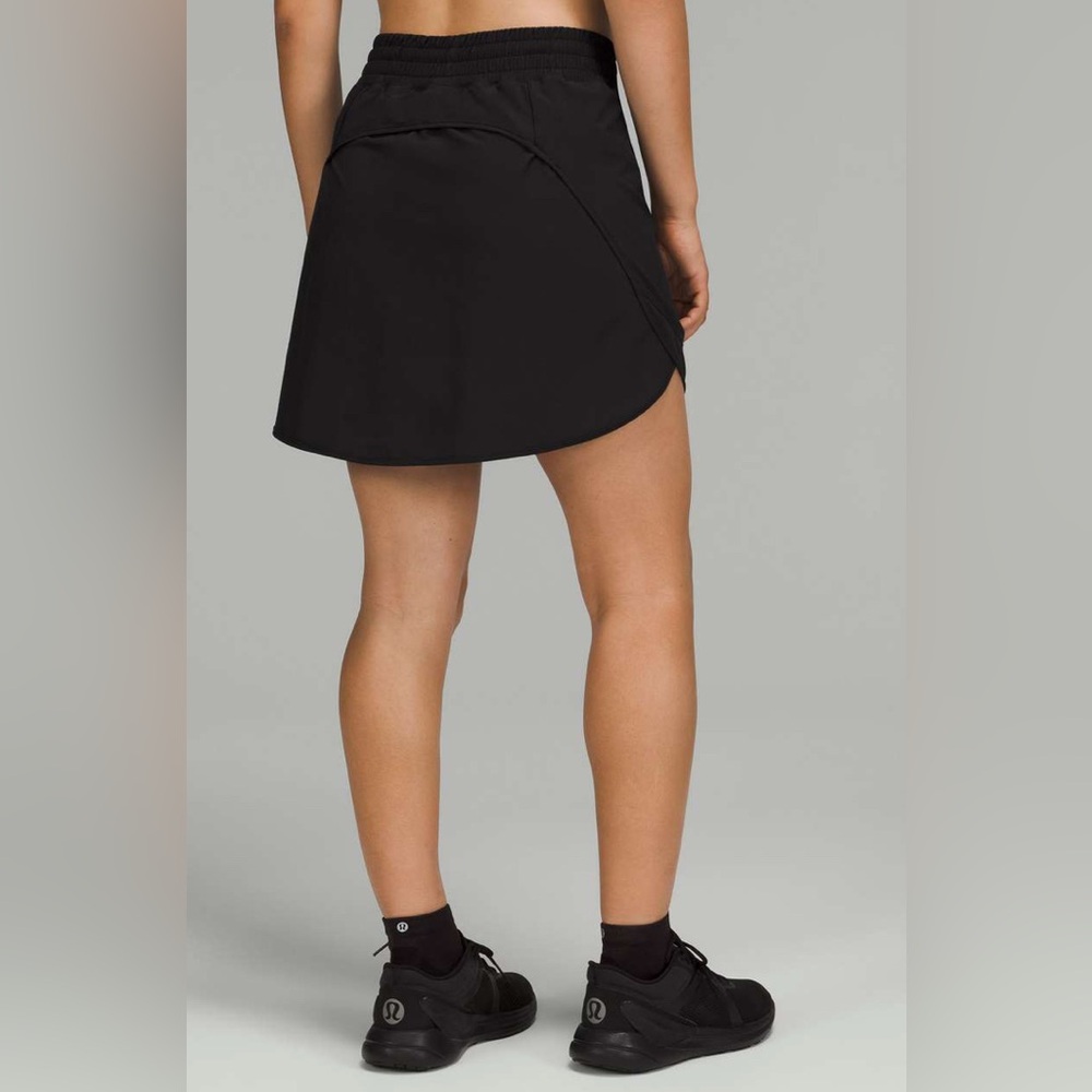 Lululemon tennis Hotty Hot High-Rise Skirt *Long Size 0 Black